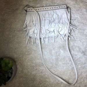 Mossimo White Fringe Purse